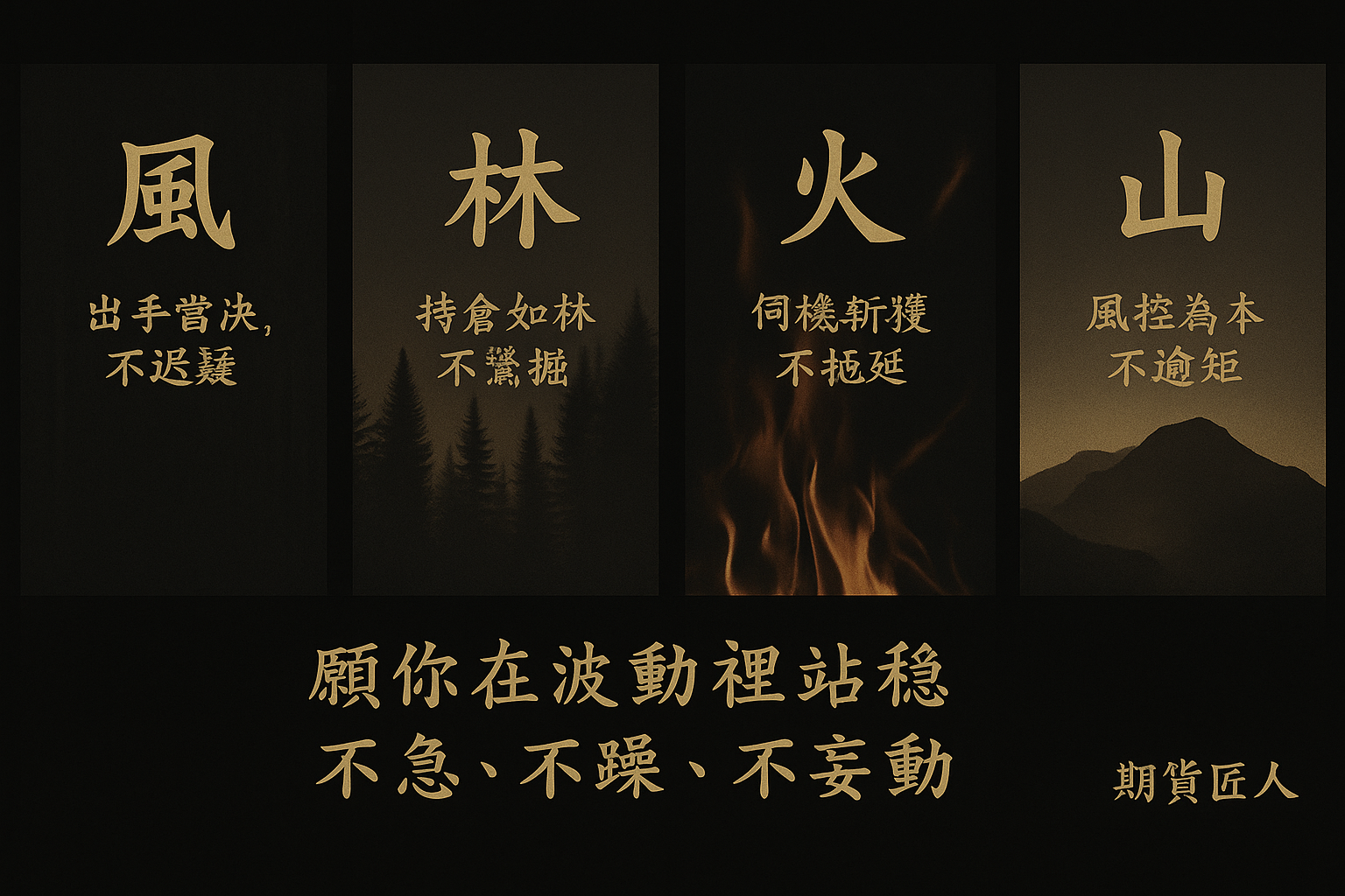 期貨匠人 風林火山桌面完成本