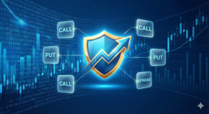 選擇權策略教學與風險管理示意圖