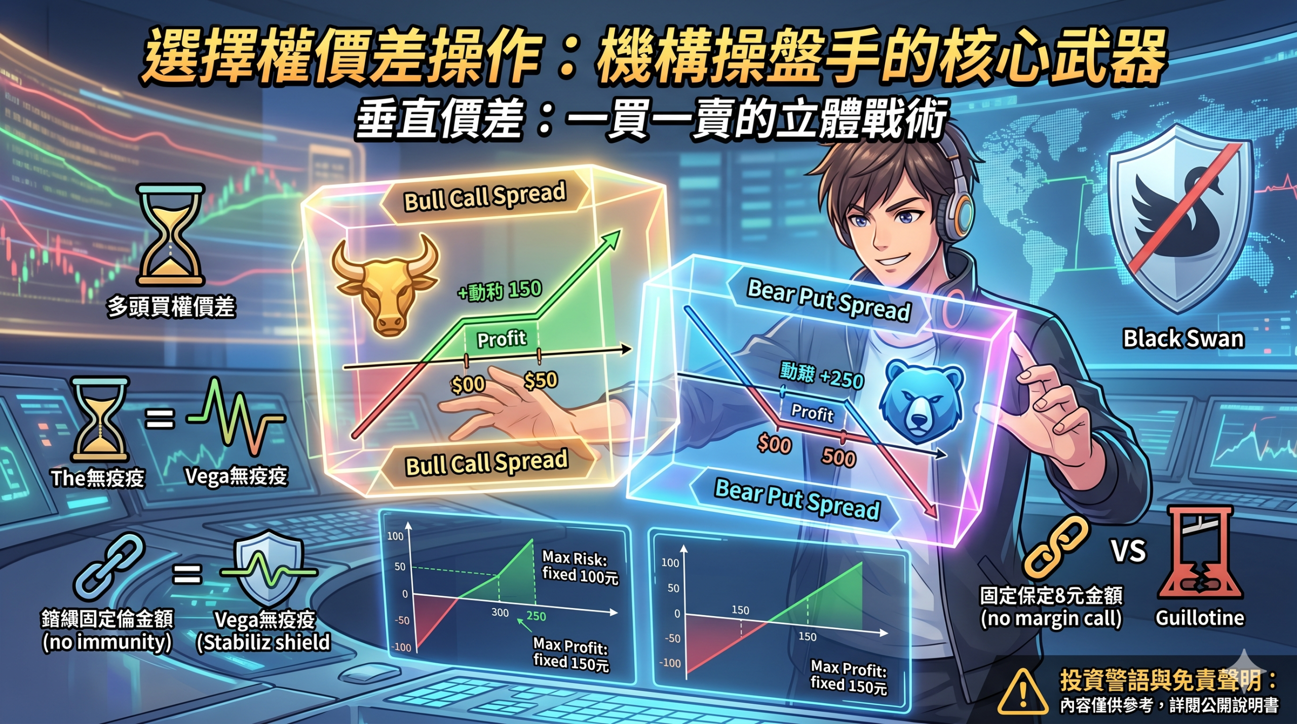 震盪市的獲利密碼：選擇權價差操作與垂直價差鎖定風險數據解析