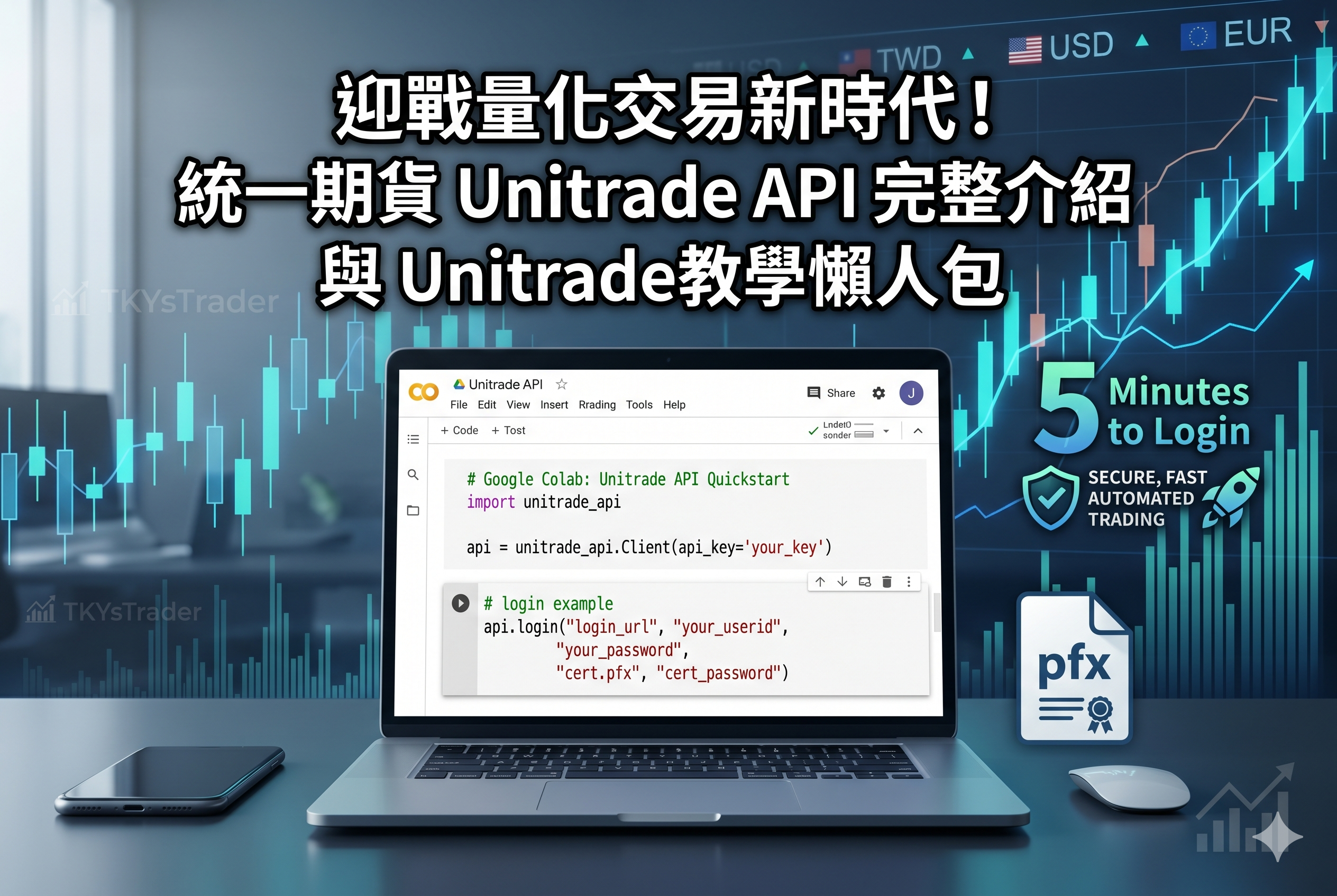 迎戰量化交易新時代!統一期貨 Unitrade API 完整介紹與 Unitrade教學懶人包 1 迎戰量化交易新時代!統一期貨 Unitrade API 完整介紹與 Unitrade教學